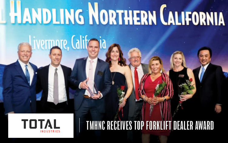 Total Industries Receives Top Forklift Dealer Award Total Industries Receives Top Forklift Dealer Award